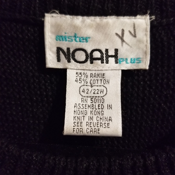 Vintage Mister Noah Plus Sequined Sweater Pullover Floral Flowers 90s Knit 22W - Picture 4 of 5